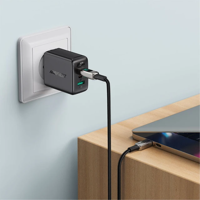 Кабель Acefast MFI USB-C to Lightning 1.2m 30W Black (C6-01 Black)