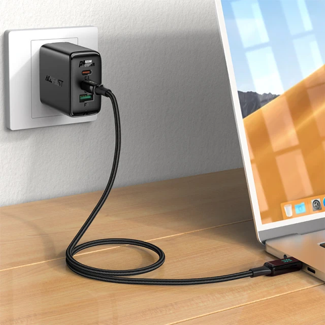 Кабель Acefast USB-C to USB-C 2m 100W Black (C6-03 Black)