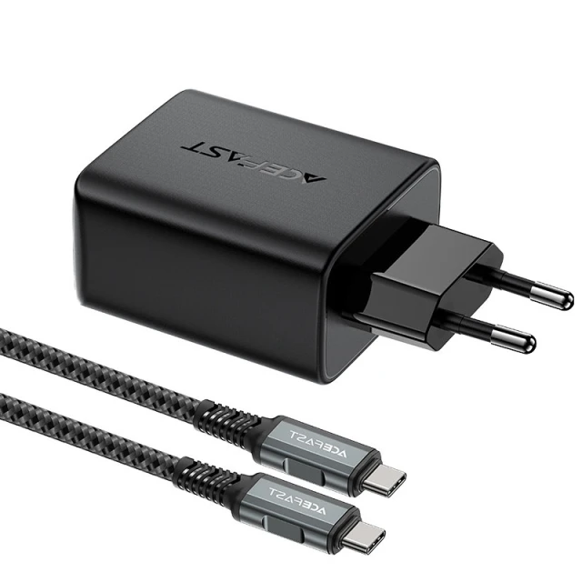 Мережевий зарядний пристрій Acefast A17 65W USB-C | USB-A | HDMI with USB-C to USB-C Cable Black (A17 black)