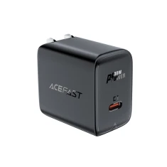 Зарядний пристрій Acefast A23 GaN USB-C 30W US Black (6974316281153)