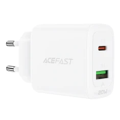 Мережевий зарядний пристрій Acefast A25 QC 20W USB-C | USB-A White (A25 white)