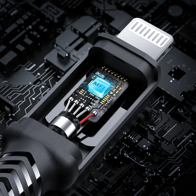 Кабель Acefast MFI USB-C to Lightning 1.8m 30W Black (C4-01 C Black)