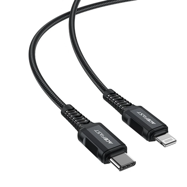 Кабель Acefast MFI USB-C to Lightning 1.8m 30W Black (C4-01 C Black)