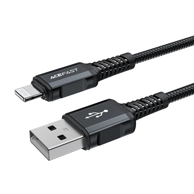 Кабель Acefast MFI USB-A to Lightning 1.8m Black (C4-02 A Black)