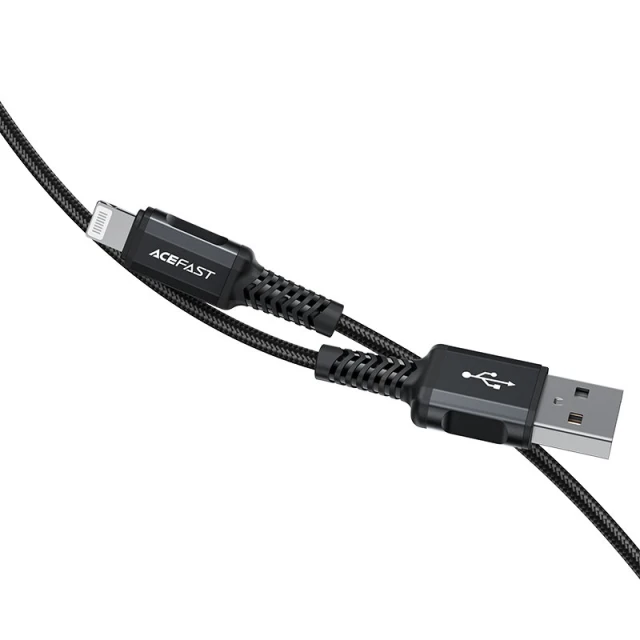 Кабель Acefast MFI USB-A to Lightning 1.8m Black (C4-02 A Black)