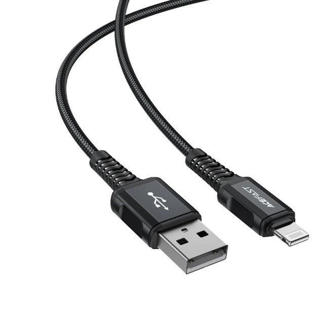 Кабель Acefast MFI USB-A to Lightning 1.8m Black (C4-02 A Black)