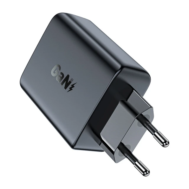 Мережевий зарядний пристрій Acefast A29 PD 50W 2xUSB-C Black (A29 black)