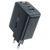 Мережевий зарядний пристрій Acefast A41 QC 65W 2xUSB-C | USB-A Black (A41-black)