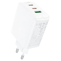 Мережевий зарядний пристрій Acefast A41 QC 65W 2xUSB-C | USB-A White (A41-white)