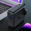 Мережевий зарядний пристрій Acefast A40 UK 100W 3xUSB-C | USB-A with USB-C to USB-C Cable Black (A40)