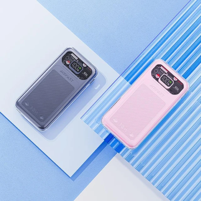 Портативний зарядний пристрій Acefast Sparkling Series (М1) 30W 10000mAh USB-A/USB-C Grey (6974316282020)