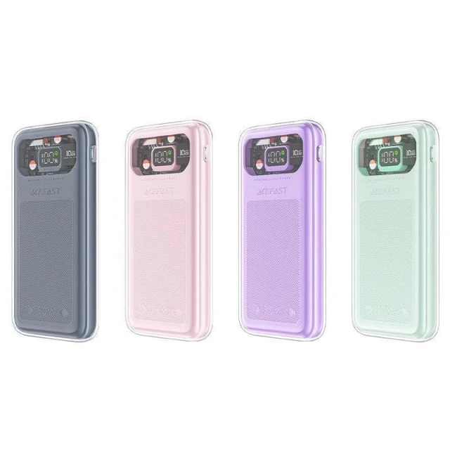 Портативний зарядний пристрій Acefast Sparkling Series (М1) 30W 10000mAh USB-A/USB-C Grey (6974316282020)