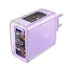 Мережевий зарядний пристрій Acefast A45 65W 2xUSB-C | USB-A Purple Alfalfa (A45-purple)