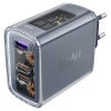 Мережевий зарядний пристрій Acefast A45 65W 2xUSB-C | USB-A Mountain Mist (A45-mist)