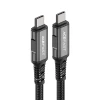 Кабель Acefast PD USB-С to USB-С 48W 1m Silver Black (C1-09)