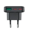 Зарядний пристрій Acefast A100 65W GaN 2 USB-C + USB-A Black (6974316283492)
