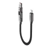 Кабель Acefast C13-05 USB-C - USB-A / USB-C 480Mb/s 3A 0.2m Black (6974316283539)