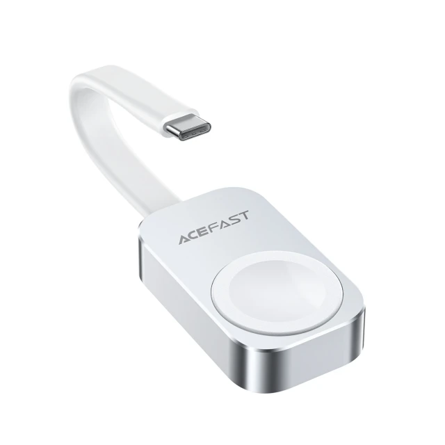 Бездротовий зарядний пристрій Acefast E21 5W для Apple Watch Silver (6974316283553)