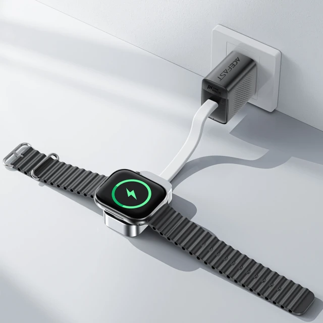 Бездротовий зарядний пристрій Acefast E21 5W для Apple Watch Silver (6974316283553)