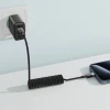 Кабель Acefast C14-03 USB-C - USB-C пружинний 480Mb/s 3A 1.2m Black (6974316283706)
