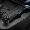 Кабель Acefast C14-03 USB-C - USB-C пружинний 480Mb/s 3A 1.2m Black (6974316283706)