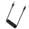Кабель Acefast C14-04 USB-A - USB-C пружинний 480Mb/s 3A 1.2m Black (6974316283713)