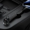 Кабель Acefast C14-04 USB-A - USB-C пружинний 480Mb/s 3A 1.2m Black (6974316283713)