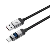 Кабель Acefast C15-04 USB-A - USB-C с дисплеем 480Mb/s 66W 1.2m Black (6974316283737)