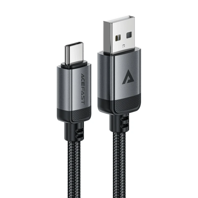 Кабель Acefast C20-04 USB-A - USB-C 480Mb/s 3A 1.2m Black (6974316283782)