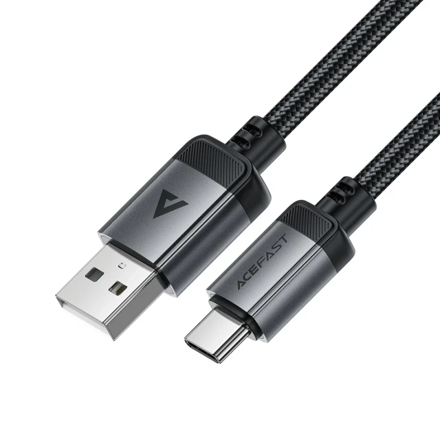Кабель Acefast C20-04 USB-A - USB-C 480Mb/s 3A 1.2m Black (6974316283782)