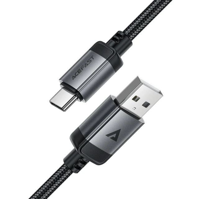 Кабель Acefast C20-04 USB-A - USB-C 480Mb/s 3A 1.2m Black (6974316283782)
