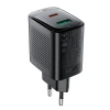 Зарядний пристрій Acefast A106 GaN PD 45W USB-C USB-A Black (6974316284031)