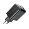 Зарядний пристрій Acefast A106 GaN PD 45W USB-C USB-A Black (6974316284031)