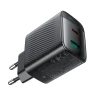 Зарядний пристрій Acefast A106 GaN PD 45W USB-C USB-A Black (6974316284031)