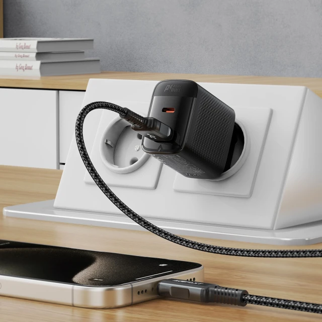 Зарядний пристрій Acefast A106 GaN PD 45W USB-C USB-A Black (6974316284031)
