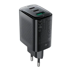 Зарядний пристрій Acefast A108 GaN PD 67W 2xUSB-C 1xUSB-A Black (6974316284048)