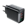 Зарядний пристрій Acefast A108 GaN PD 67W 2xUSB-C 1xUSB-A Black (6974316284048)