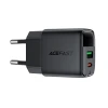 Мережевий зарядний пристрій Acefast A116 GaN PD 35W USB-A USB-C з дисплеєм Black (Acefast A116)