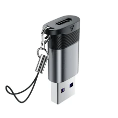Адаптер Acefast J8 USB-C на USB-A Grey (6974316284697)