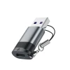 Адаптер Acefast J8 USB-C на USB-A Grey (6974316284697)