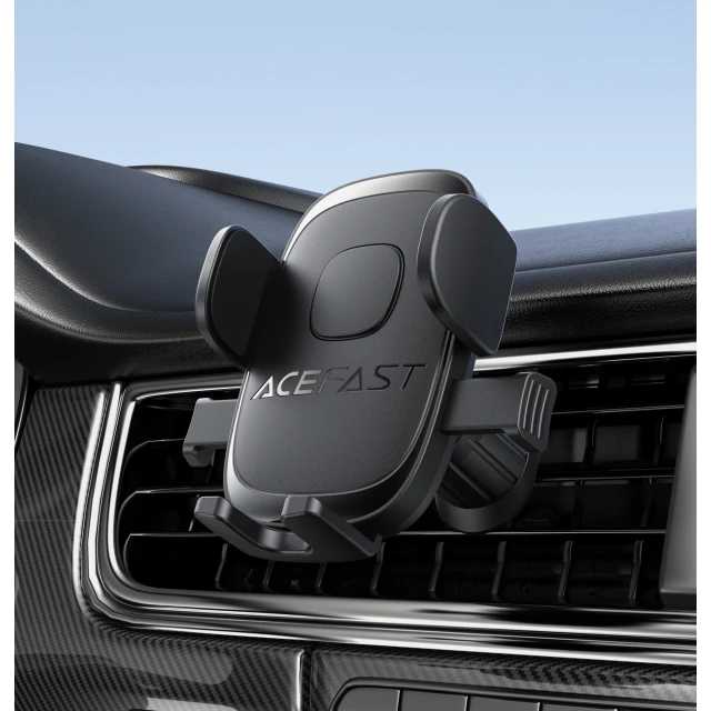 Автотримач Acefast D56 затискний на дефлектор Black (6974316284710)