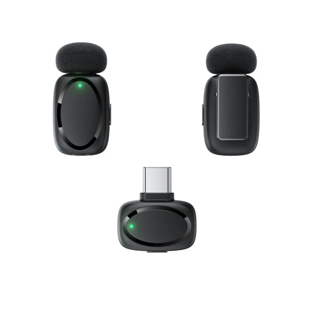 Бездротові мікрофони Acefast R2 петличні Black (6974316284901)