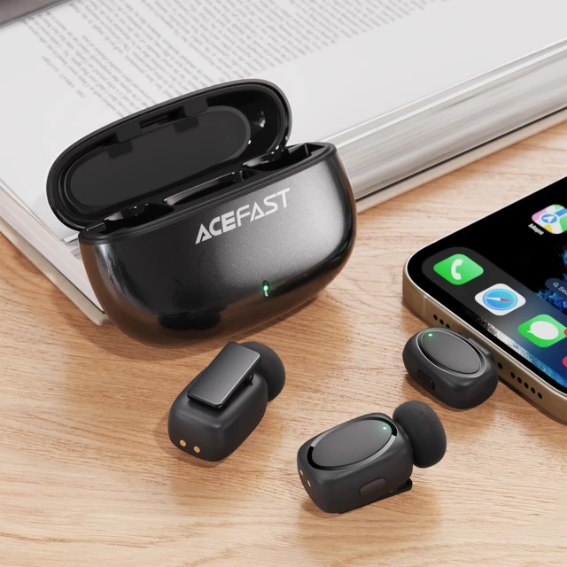 Бездротові мікрофони Acefast R2 петличні Black (6974316284901)