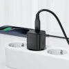 Мережевий зарядний пристрій Acefast A117 GaN PD 20W USB-C чорний (Acefast A117)