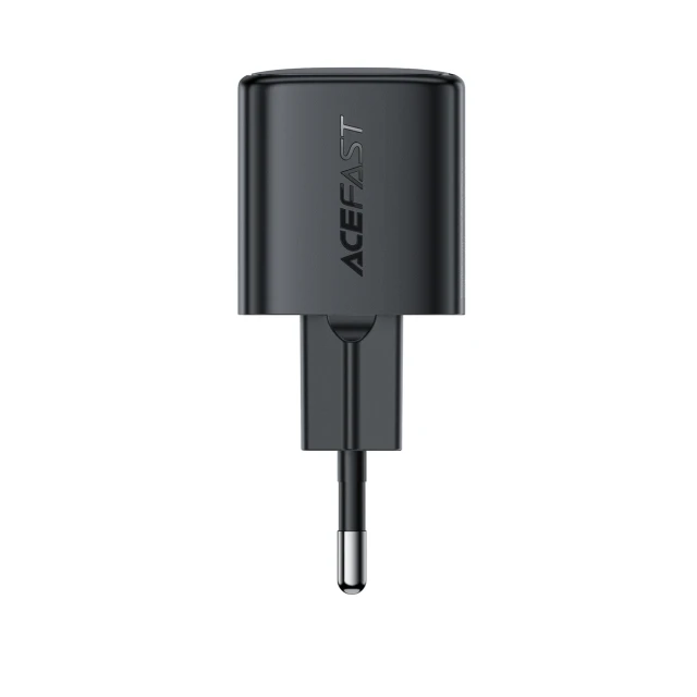 Мережевий зарядний пристрій Acefast A117 GaN PD 20W USB-C чорний (Acefast A117)