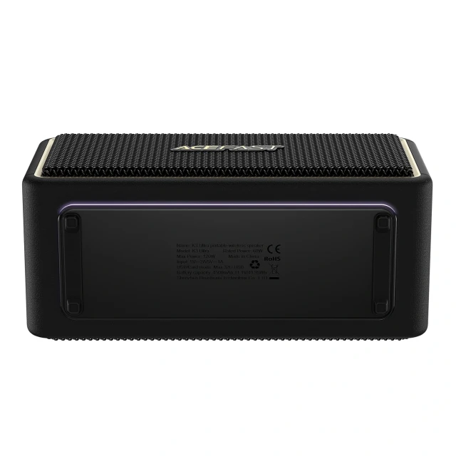 Колонка Acefast K3 Ultra RGB Bluetooth 5.4 Black (6974316285106)