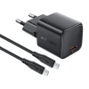 Зарядний пристрій Acefast A118 30W GaN USB-C з кабелем USB-C - USB-C 1.2m Black (6974316285175)