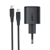Зарядний пристрій Acefast A118 30W GaN USB-C з кабелем USB-C - USB-C 1.2m Black (6974316285175)
