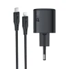 Мережевий зарядний пристрій Acefast A118 30W GaN USB-C з кабелем USB-C to Lightning 1.2м Black (6974316285182)