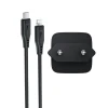 Мережевий зарядний пристрій Acefast A118 30W GaN USB-C з кабелем USB-C to Lightning 1.2м Black (6974316285182)
